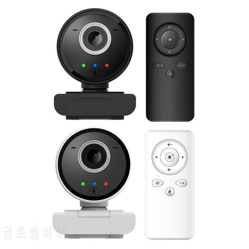 Computer Camera with Remote Control HD Humanoid Smart Auto Tracking 2mp USB Cameras for PC Computer Laptop Video Webcam