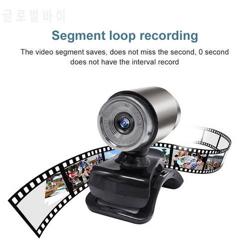 Webcam USB Computer Driver-free Webcam Built-in Sound-absorbing Microphone Camera CMOS 300k Plug And Play For Laptop Pc