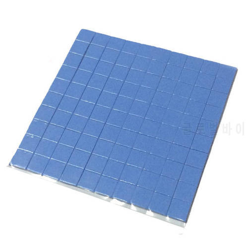 10mm*10mm*1mm 100PCS Thermal Pad GPU CPU Heatsink Cooling Conductive Silicone Pad thermal pad paste Cpu thermal pads cooler Blue