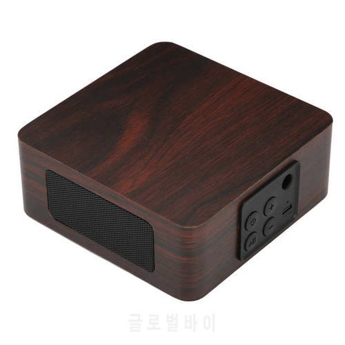 Wooden Wireless Bluetooth Speaker Subwoofer Stable Portable USB Desktop Retro Speakers 60Hz-18KHz for Home Outdoor mini speaker