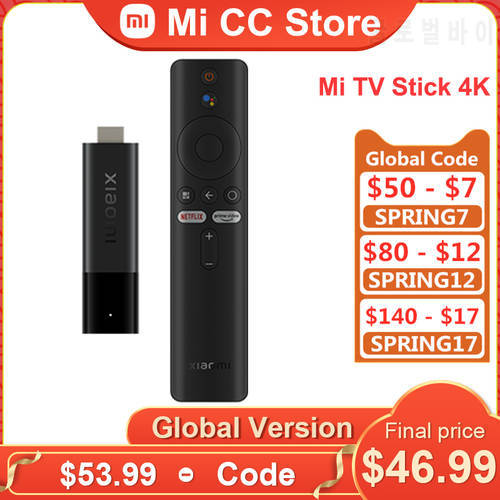 Global Version Xiaomi TV Stick 4K Android 11 Portable TV Dongle 2GB RAM 8GB ROM BT5.0 DTS Surround Sound