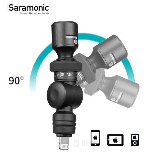 Saramonic SmartMic Di Mini Wireless Condenser Microphone for Lightning iPhone iPad Live Streaming Youtube Recording Microphone