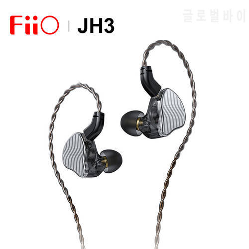 FiiO JadeAudio JH3 1DD+2BA Hybrid Driver In-ear Earphone IEM HiFi Audio Music Earbuds with 0.78mm Detachable Cable Headset
