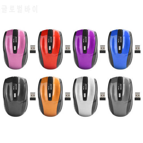 Wireless Mouse Computer Mouse For PC Laptop 2.4Ghz USB Mini Mause 1600 DPI 6 buttons Optical Mice