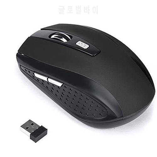 2.4GHz Wireless Mouse Adjustable DPI Mouse 6 Buttons Optical Gaming Mouse Gamer Wireless Mice with USB Receiver for Computer PC