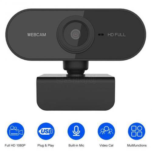Webcam 1080P Full HD Webcam With Built-in Microphone USB Plug Video Call Web Cam For PC Computer Desktop Gamer Webcast
