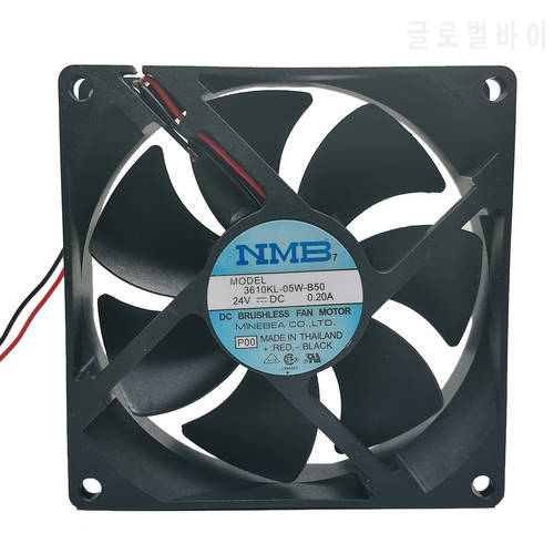 New original brand NMB 3610kl-05w-b50 9025 24V 0.20a 92 * 92 * 25MM frequency converter chassis fan