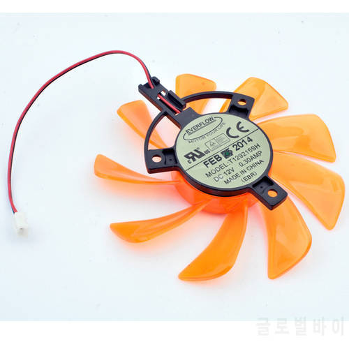 T129215SH 12V 0.30A 85mm diameter and 39mm hole pitch 2 lines for GTX 650i graphics card cooling fan