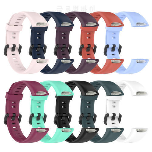 Soft Silicone Strap Wristbands Bracelet Replacement Watchband Smart Watch Accessories for Huawei Band 4/Huawei Honor Band 5i