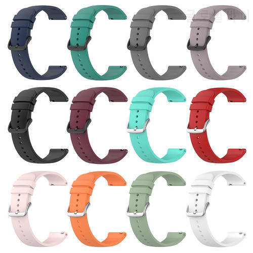20mm Silicone Strap For Samsung Galaxy Watch 4 Classic Active For Huami amazfit GTS 2e/2mini/2 Soft Band Bracelet Wristband