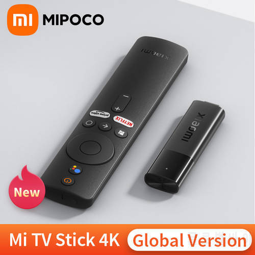 Global Version Xiaomi TV Stick 4K Android TV 11 Dolby DTS HD Dual Decoding 2GB RAM 8GB ROM Wifi Google Assistant Netflix