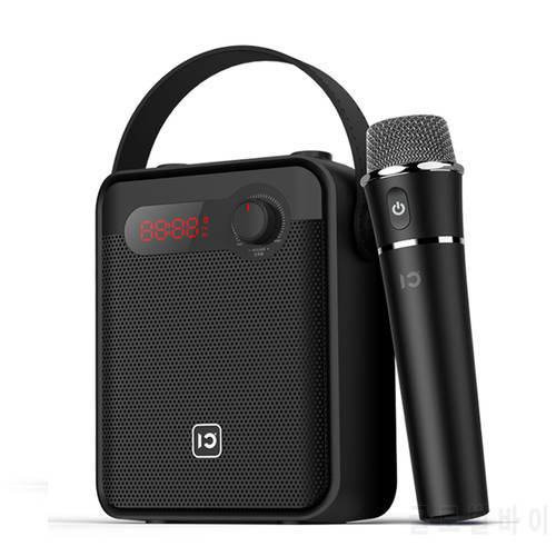 SHIDU 25W Portable Voice Amplifier Bluetooth Karaoke Speaker With Handheld Wireless Microphone Echo AUX Recording TWS Radio H8