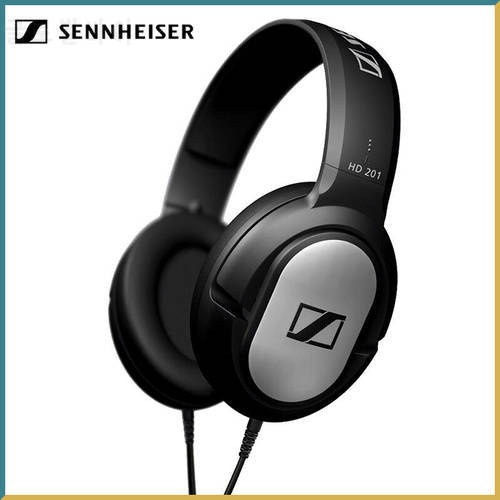 Sennheiser HD201 3.5mm Wired Headphones Noise Reduction Earphones Sport Gaming Headset Stereo Bass for IPhone/Samsung Computer