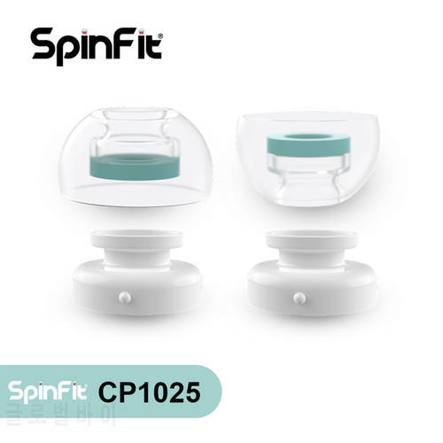 Spinfit CP1025 Adapter(for Airpods Pro) Silicone Eartips 1card(includes 4 tips 2 adapters)