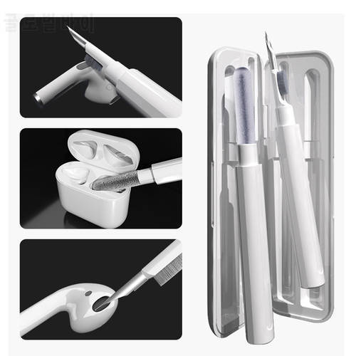 2 in1 Wireless Earbud Earphone Cleaner Bluetooth-Compatible Headset Pen Brush Anti-Clog Headphone Computer Keyboard Cleaning