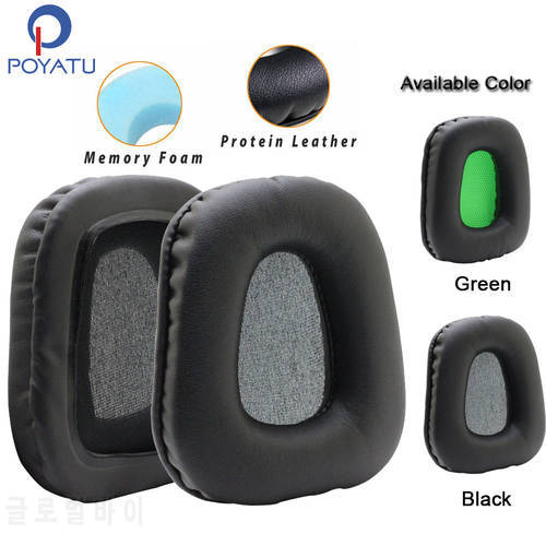 POYATU Ear Pads Headphone Earpads For Razer Electra V2 V1 Earpads Headphone Ear Pads Cushions Replacement Earmuff Leather Cover