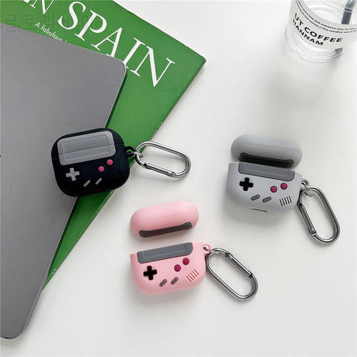 For Airpods Pro 2 generacion Game Player Design Case with Keychain Silicone split soft shell Cool For Air pods 1 2 3 Pro Case
