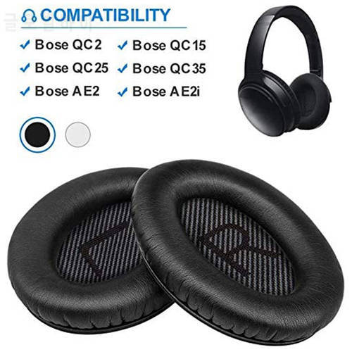 2 Pieces Headphone Replacement Pad Headphone Protective Sleeve Headphone Accessories For Bose QC2/QC15/QC25/QC35/AE/2/2i/2w