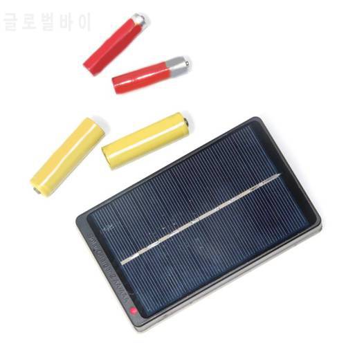 1W 4V Solar Panel Charging Box for 2 AA / AAA 1.2V Batteries Charge for Camping, Hiking, Travel Etc Shipping