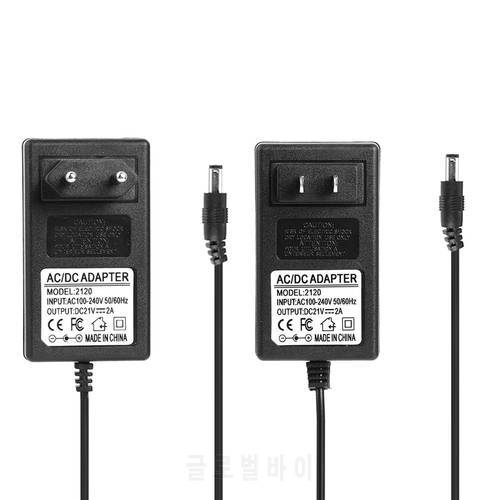 Battery charger Output 21V 2A 18650 Lithium Battery Li-ion Li-poly Charger DC5.5mm Plug Power Adapter Charger