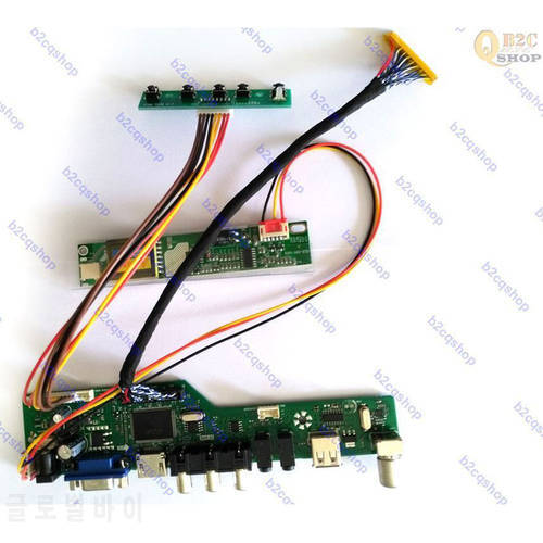 LVDS Inverter LED Driver LCD controller Board Kit for LQ141F1LH52 1400X1050 HDMI-compatible+VGA+AV+USB