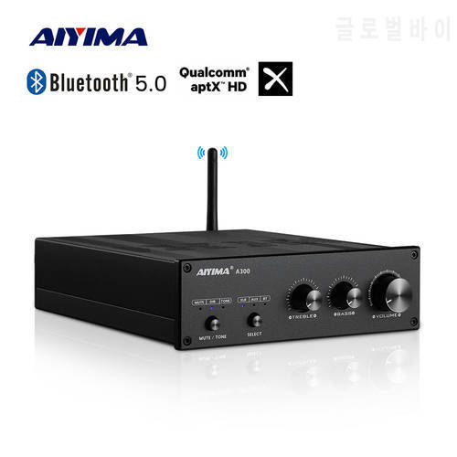 AIYIMA Audio A300 TPA3255 Bluetooth 5.0 Amplifier 300Wx2 QCC3034 APTX Stereo Amp ES9023 Decoding XLR Balanced Home Theater DIY