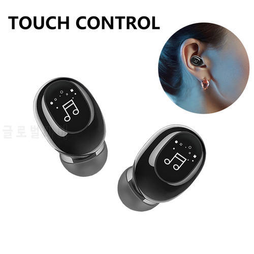 Wireless Headphones Mini Single Invisible Noise Cancelling Bluetooth Earphone Handsfree Stereo Headset Earbuds With Microphone