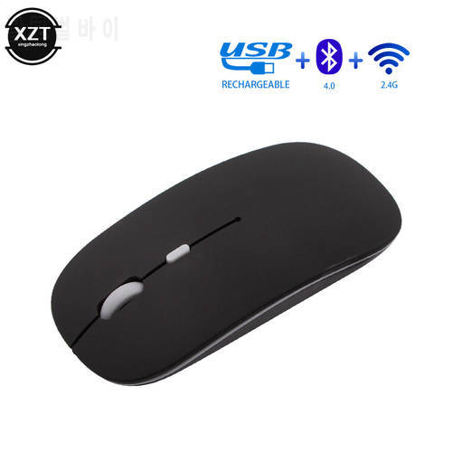 2.4Ghz Wireless Bluetooth Mouse USB Receiver cable Computer Mouse Silent Rechargeable Ergonomic Optical Mice For Laptop PC Mouse