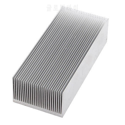 HOT-Aluminum Heat Radiator Heatsink Cooling Fin 150x69x37mm Silver Tone