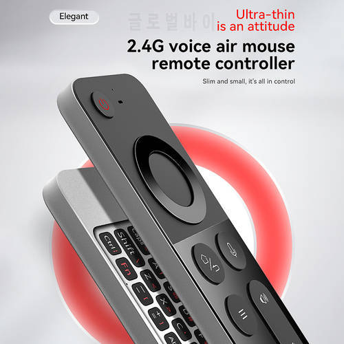 Smart Wireless 2.4G Air Mouse Keyboard for TV Box Gyroscope Voice Remote Control PC Computer IR Learning Controller Replacement