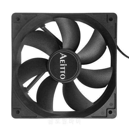 120mm PC Computer Case Fan DC 12V 4 Pin CPU Cooler Ultra Silent Cooling Fan Heatsink Radiator For PC Computer Chassis Case