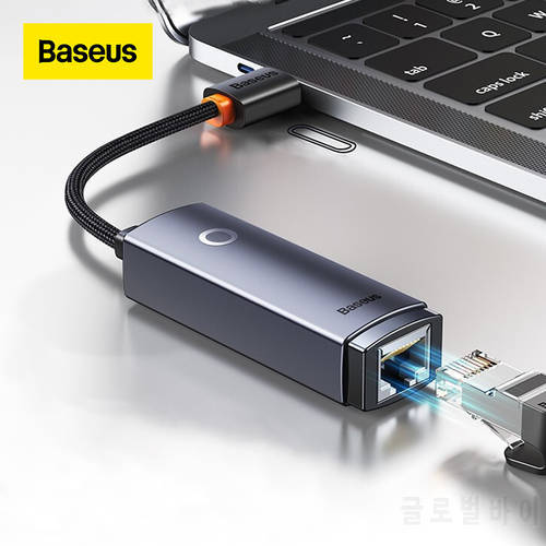 BASEUS USB Ethernet Network Adapter for Macbook Pro Air USB C to RJ45 Ethernet Adapter for Xiaomi Mi TV Box S Network Card