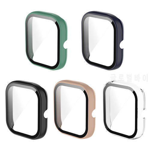 Smartwatch Case Replacement for Huami Amazfit GTS 2 Mini Glass Cover Tempered Glass Film Screen Protector Watch Protection Shell