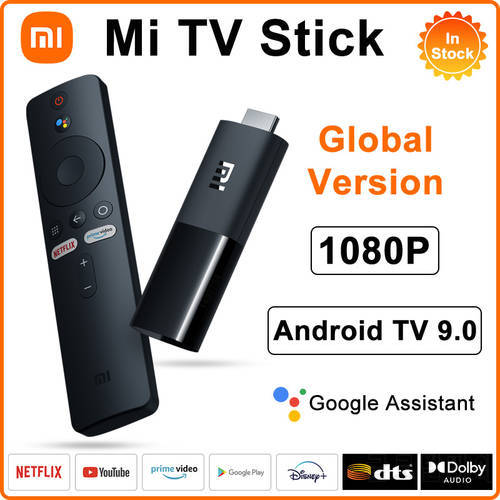 Global Version Mi TV Stick 4K for Android TV Portable Chromecast TV Dongle Media Player Google Assistant Netflix Youtube
