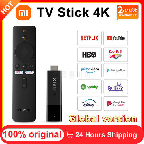 Xiaomi Mi TV Stick 4K Global Version Android Portable Streaming Media 2GB 8GB Dolby DTS HD With Google Assistant Netflix TV Stic