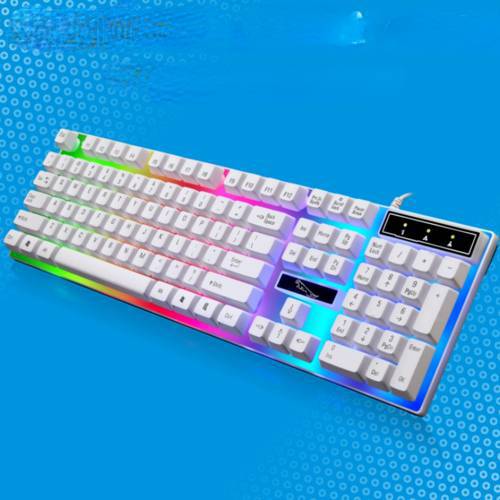 104keys Wired Gaming Keyboard LED Backlight Mechanical Keyboard English USB For Gamer Laptop Desktop Computer Keyboard