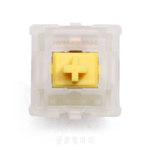 Gateron CAP Milky Yellow Pro V2 Mechanical Keyboard 5 Pin Switches Linear Switches 63g