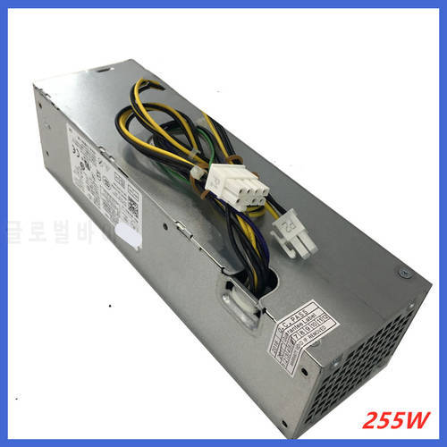 New Power Supply Adapter For Dell D255AS-00 AC255ES-00 3020 7020 9020SFF T1700 YH9D7 Power Switch Adapter Cable