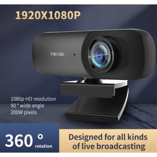 TISHRIC 1080P Webcam C70 Full HD USB Camera PC Web Camera With Microphone Web Cam Network Camera for Webcast/Online Teaching