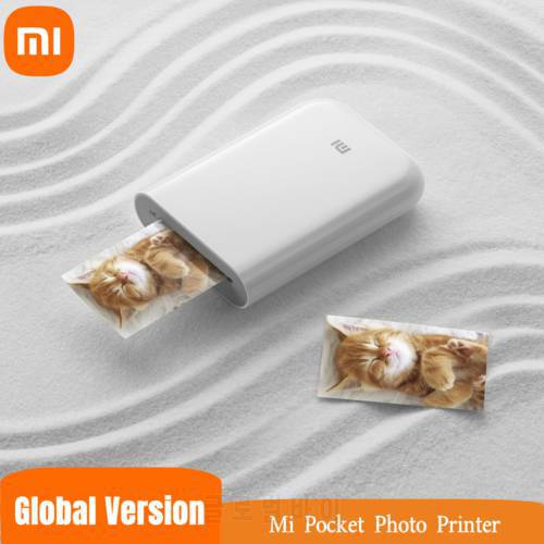 Xiaomi Mini Photo Printer ZINK Inkless Technology Multifuncion AR Video Printing Bluetooth-compatible 5.0 Global Version