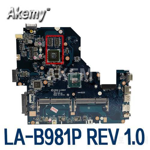 LA-B981P motherboard N2830 N2840 N2930 N2940 N3530 N3540 CPU GT820M GPU for ACER E5-511 E5-511G Laptop motherboard mainboard