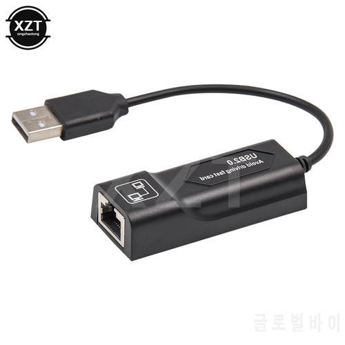 External USB 2.0 Network Card Mini USB to RJ45 Ethernet Lan Adapter cable 10/100Mbps for Win 7 8 10 XP Mac PC Laptop Free Driver
