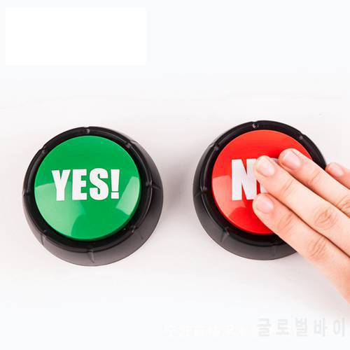 1 Set YES and NO or Sorry and Maybe Sound Button Event Party Tools Holiday Decorations Answer Buzzers