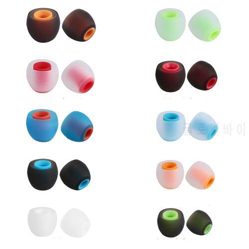 6Pairs Universal 3.8mm In-ear Earbuds Tips Replacement Earphones Silicone Ear Pads Shockproof Eartips Headset S/M/L