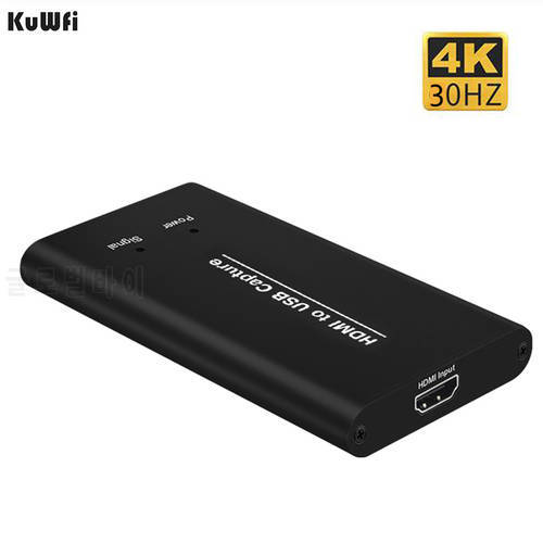 KuWFi Capture Card Input Res up to 4K/30Hz Video Card Stream and Record in 1080p60 for PlayStation 4, Switch,Xbox One & Xbox 360