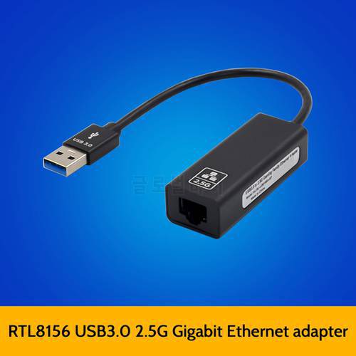 USB 3.0 Gigabit Ethernet Adapter TYPE To 2.5G Ethernet Card RTL8156B RJ45 LAN Network Card For Desktop