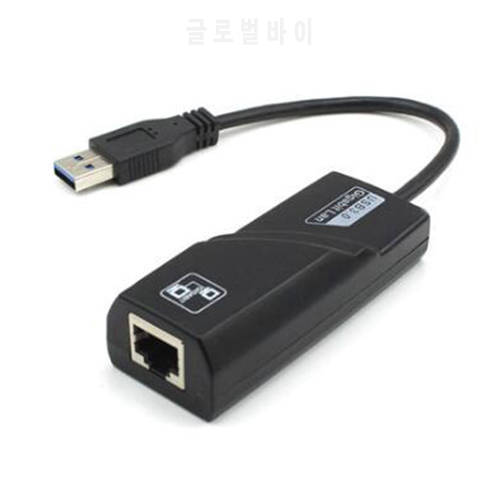 Wired USB3.0 to Gigabit Ethernet Adapter USB Desktop Computer RJ45 Network Converter 1G High-speed Transmission