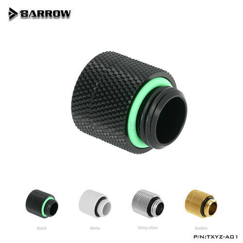 Barrow TXYZ-A01,13mm Male To Female ExtenderRotary Fittings,G1/4 Male To Female Water Cooling Fittings