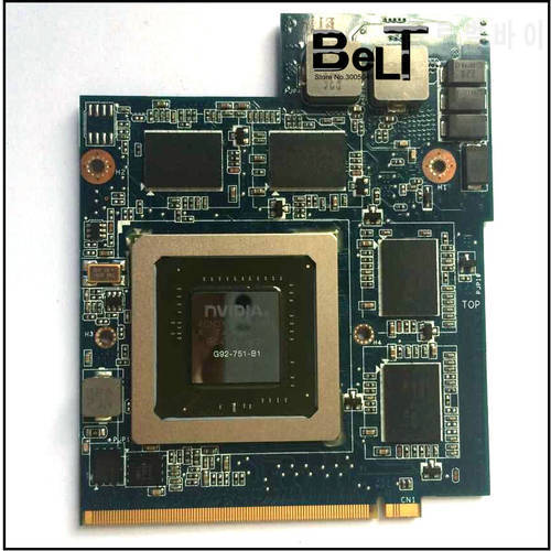GTX260M GTX 260M 1GB G92-751-B1 DDR3 MXM VGA Video Card REV2.1 For ASUS G51J G60J
