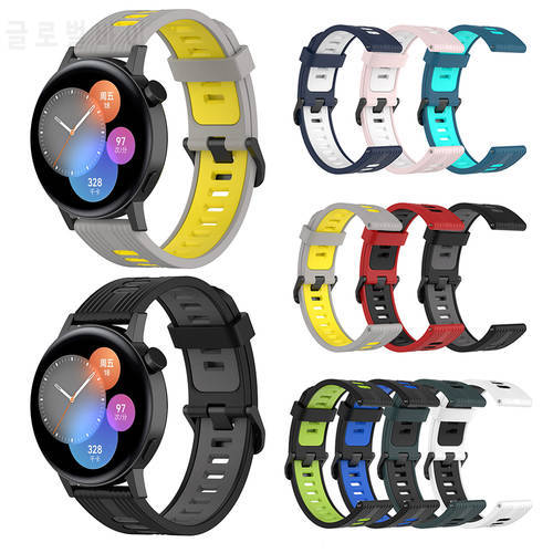 20mm Band for Huawei Watch GT3 42mm Silicone Sport Strap Replacement Wrist Bracelet for Huawei Watch GT3 Smartwatch Accessories